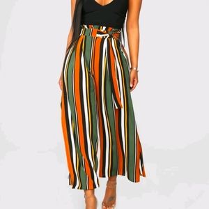Fashion Nova High Waisted Side Split Culottes